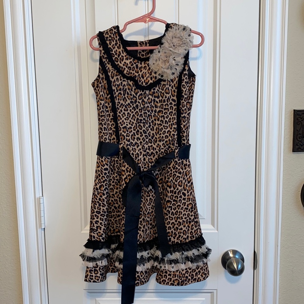 Trish Scully Leopard Print Girls Dress size 7